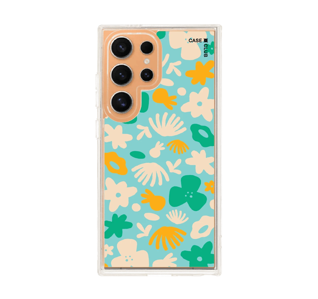 light blue flower pattern